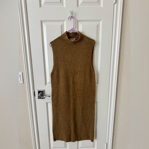Forever 21 Camel Knit Sweater Dress